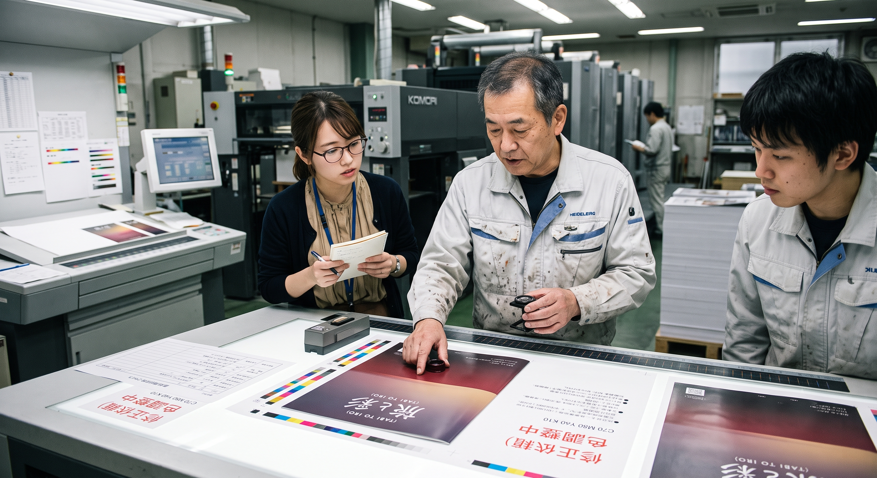 DTP印刷工場立ち合い